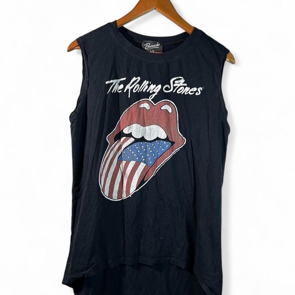 Vintage The Rolling Stones Rock Star Biker Skater Cotton Women's Muscle Tank Top
